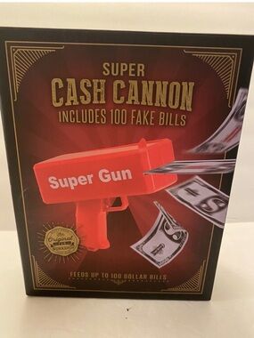 Super Cash Cannon Super Gun - Red Cash Blaster